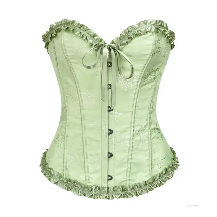 Corset femme Top Palace Cosplay Sexy dentelle froncé Corset Corset brocart rétro Renaissance serré ventre façonnant vêtement