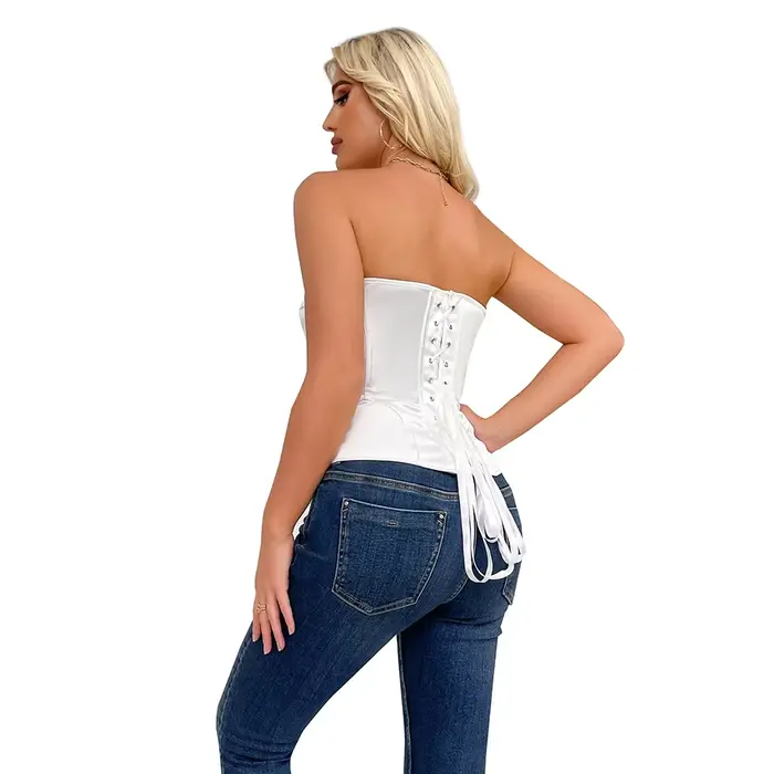 Polyester a elastan korzet pre ženy, elegantné a štruktúrované gotické bustier pre každý deň, streetwear a špeciálne príležitosti