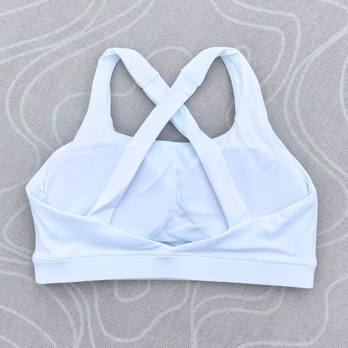 Soutien-gorge de Fitness pour femmes, couleur unie, serré, entraînement complet, dos croisé, sous-vê