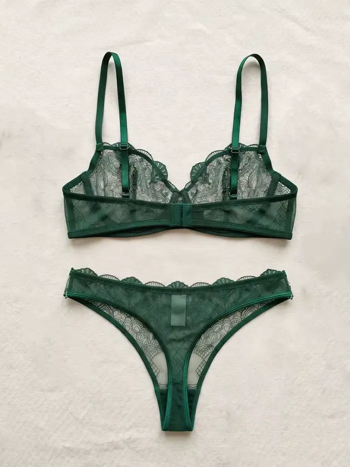 Luxusný sexy ženský lingerie set Belamimi s vyšívanou podprsenkou s kosticami