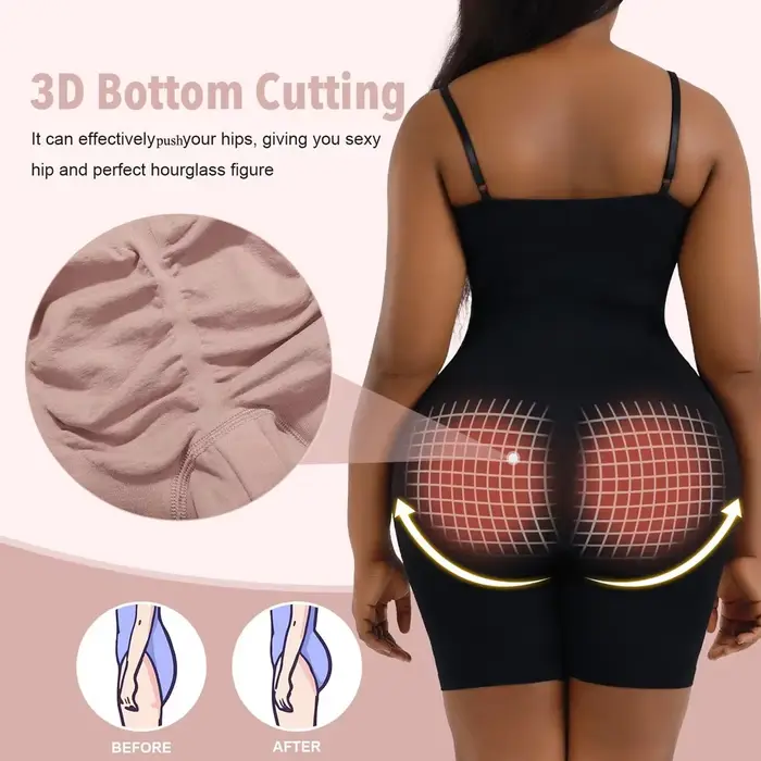 body Shapewear pre ženy v polyamide, fitness súprava, pevná kompresia, nastaviteľné popruhy, ideálne pre všetky príležitosti a špeciálne darčeky
