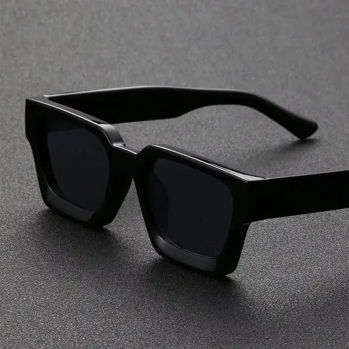 Rétro noir millionnaire nuances lunettes de soleil de luxe 2025 pour hommes concepteur célèbre marqu