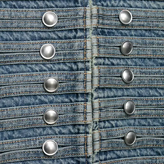 Veste en jean décontractée pour femme NLZGMSJ, collection Printemps 2026, à manches longues, col mon