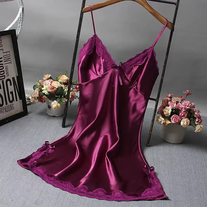 Sexy čipkovaná patchwork camisola lingerie nočná košeľa svadobné šaty nočné oblečenie pre ženy