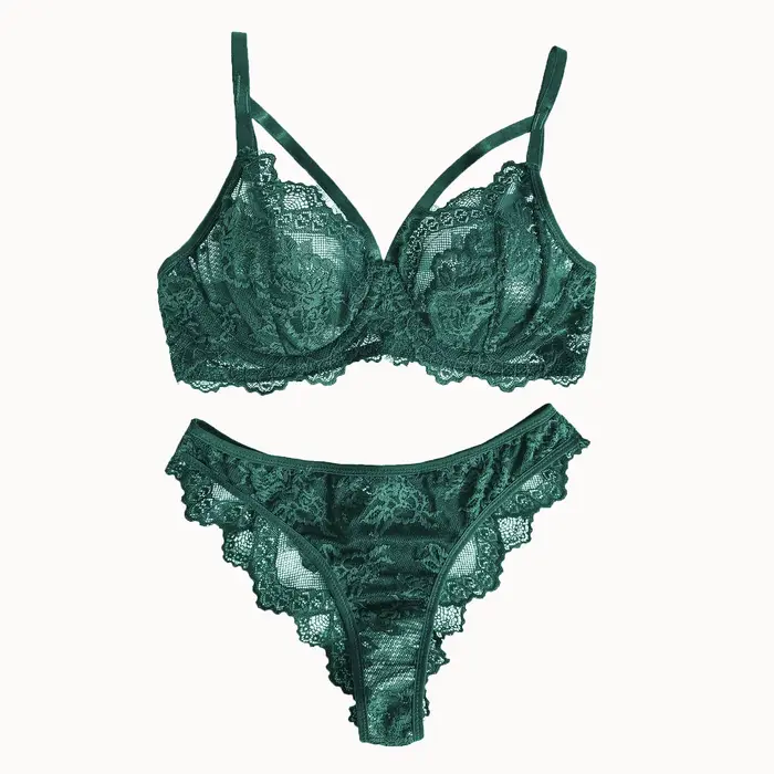 Lingerie Femme Soutien-Gorge Armatures Culotte Brésilienne Dentelle Fantaisie Style Victoria Occasions Spéciales Séduction Femmes