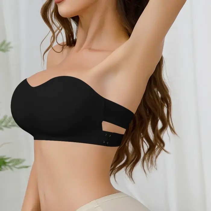 Nové dámske bez ramienok podprsenky s bočnou prackou kríž podprsenka bandeau push up módne trubice protišmyková podprsenka topy spodná bielizeň Dámske