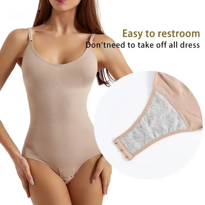 Body Shaper Shapewear Sculptant Sans Manches Ventre Contrôle Pour Femmes Taille Mince Formateur Avec Crochets Grande Taille Occasions Spéciales Soirées Bureau Sport