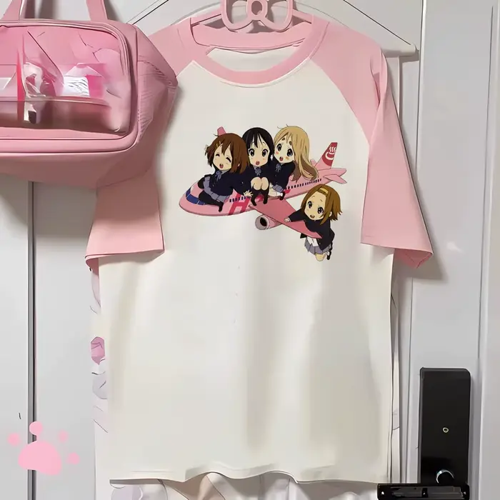 K-on tričká pre ženy komiksové tričko žena dizajnér vtipné oblečenie grafické
