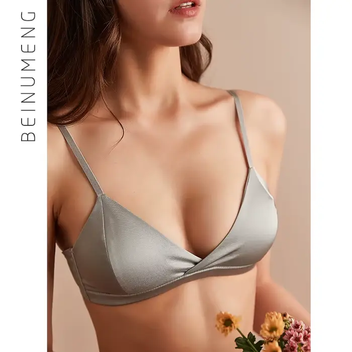 Sexy bezšvíková hodvábna podprsenka, perfektná pre ženy, pohoda pokožky, štýlová pre večierky a špeciálne darčeky