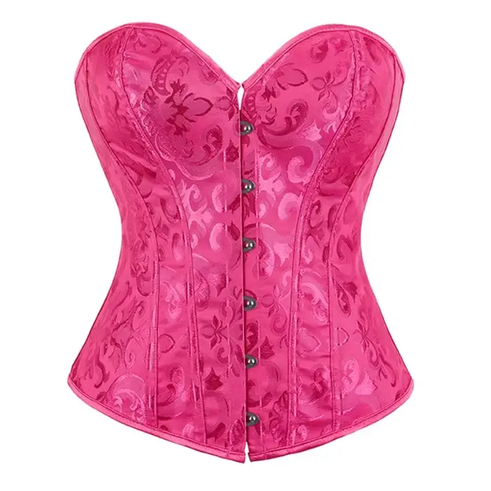 Jacquard Vintage vysoký korzet Dámske gotické Bustier čipka-up Shapewear zoštíhľujúci pás tvarovanie Korset