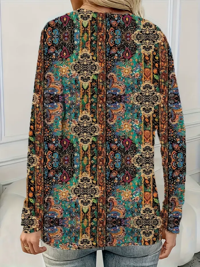 Elegantný voľný dámsky tričko móda