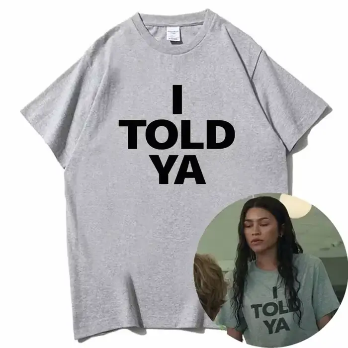 I TOLD YA Challengers 2024 T-Shirts col rond manches courtes chemises Fans cadeau