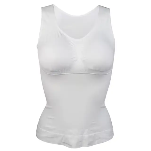 Femmes corps Shaper avec soutien-gorge intégré minceur débardeurs amovible rembourré sous-vêtements 