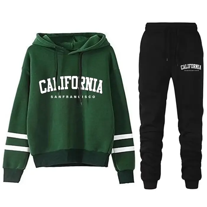 Kalifornia Women's Casual Pruhovaný Univerzálny Mikina s kapucňou alebo nohavice