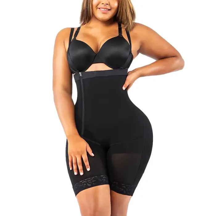 Culotte de contrôle OGLE RAYS en nylon et élasthanne avec dentelle pour femmes, silhouette élancée, maintien ferme, confort doux, usage quotidien et occasions spéciales