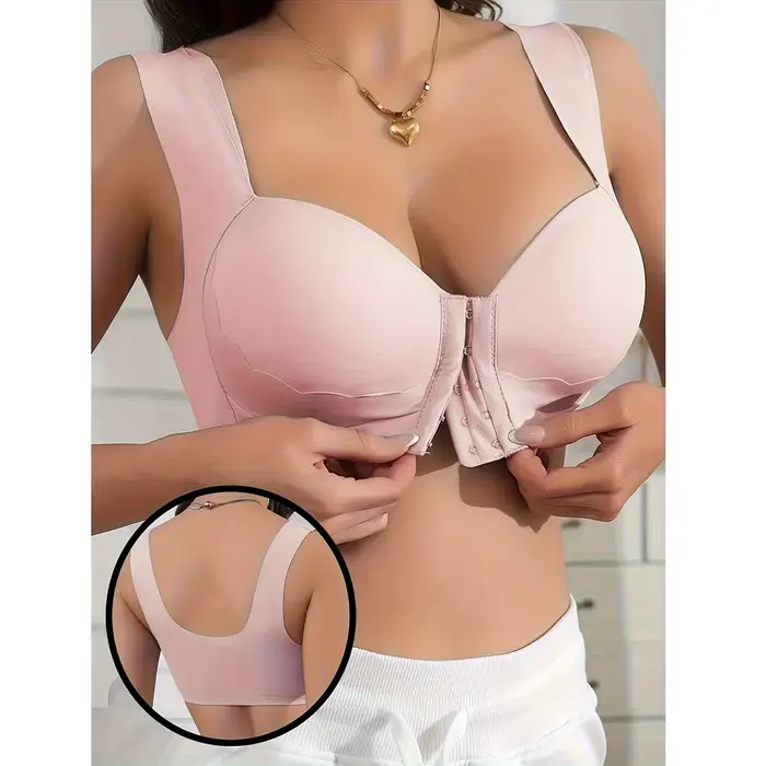 Dámske predné tlačidlo podprsenka, Plus veľkosť, bezšvíkové podprsenka, Push-up, spodná bielizeň, štýl tielko pre matku