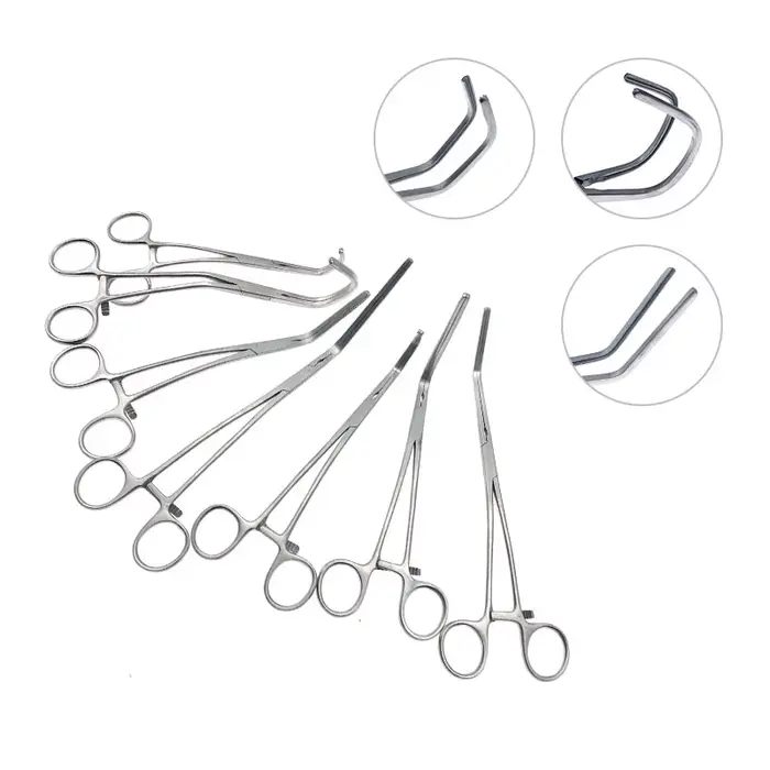 Embouts de mâchoire atraumatiques, pinces vasculaires, pince d'exclusion Aortique, instruments chiru
