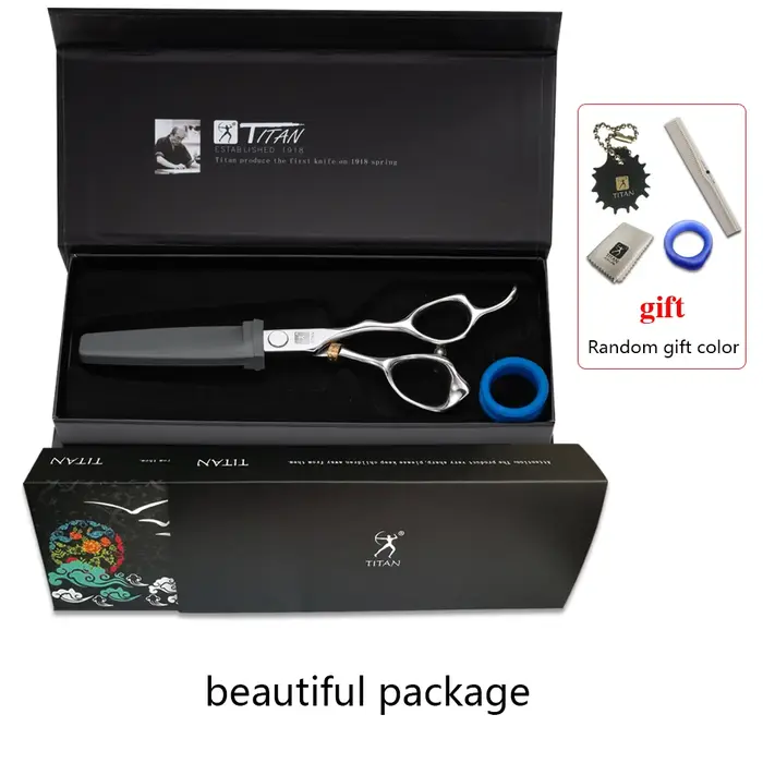 TITAN SCISSORS Ciseaux à cheveux professionnels 5,5 pouces 5,0 pouces