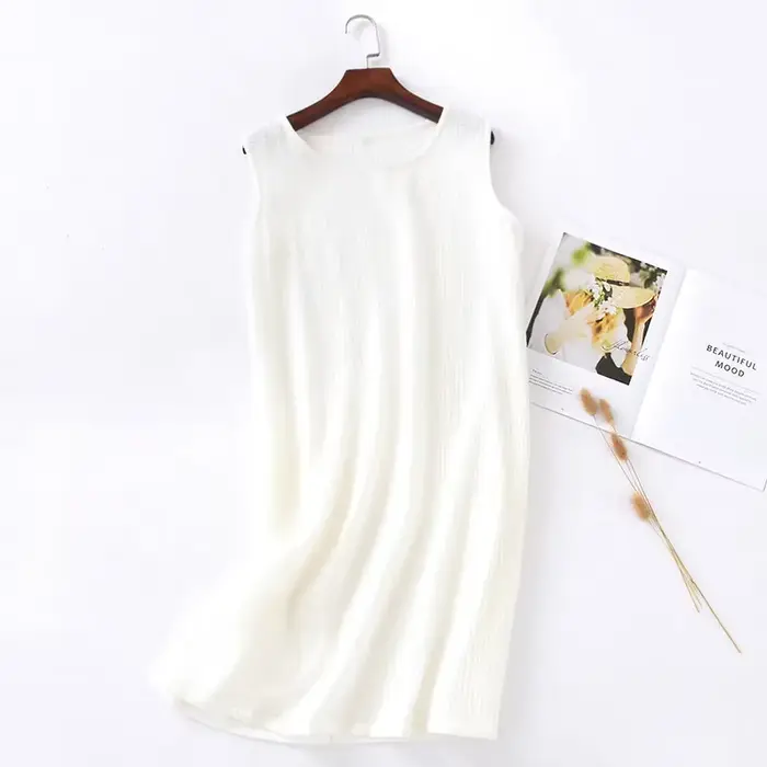 Dámske bavlnené vlákno nočná košeľa, monochromatické nočné oblečenie, letná nočná košeľa, Adt Size Roomwear, GlaStyle nočné košele pre ženy
