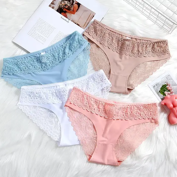 Dámske nízke páse polyamid čipky nohavičky pre ženy špeciálne príležitosti Sexy spodná bielizeň
