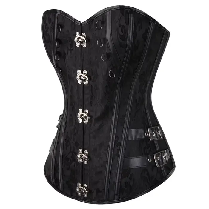 Bustier steampunk pour femmes élégant avec détails en rivets et structure en plastique pour tous les jours et occasions spéciales