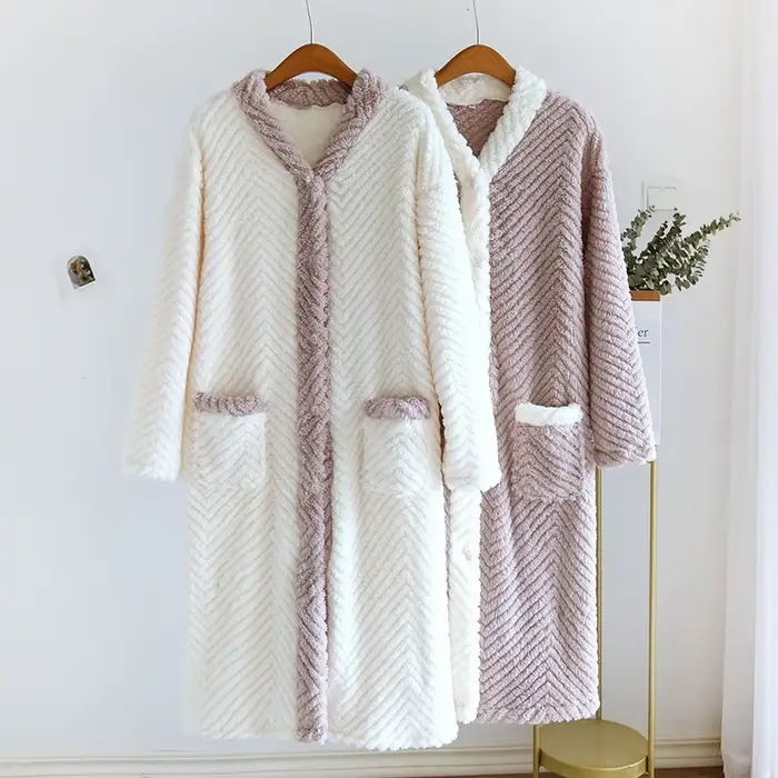 Robe de nuit en flanelle pour femmes, douce et chaude, robe de nuit élégante pour les nuits froides, occasion spéciale, cadeau hiver