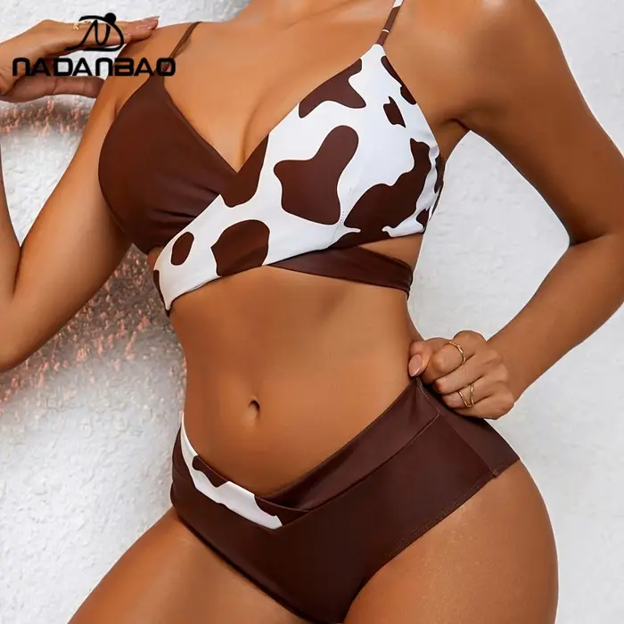 Nadanbao - Sexy plážové bikiny s výstrihom do V pre ženy