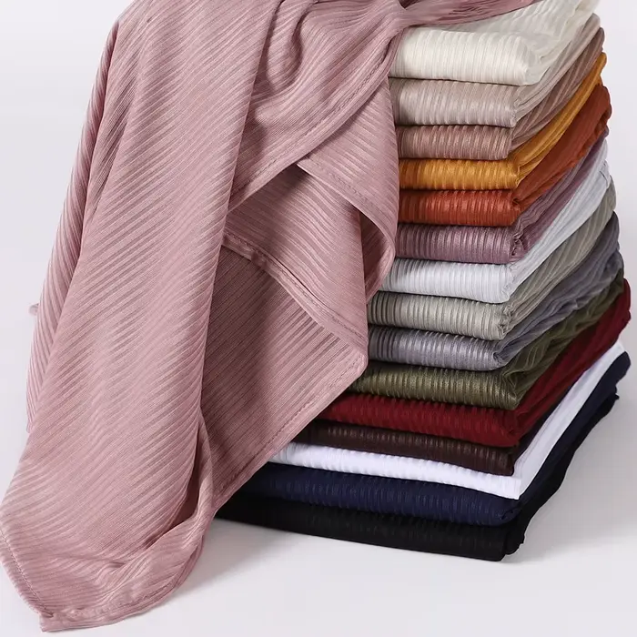 Hijab en jersey polyester décontracté pour femmes, hijab islamique élégant pour toutes les saisons et occasions