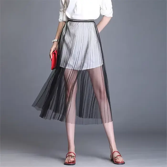 Dámska regrtedarling čipka dlhá sukňa, elegantná silueta, jemná čipka, perfektný strih, špeciálna príležitosť, leto, party, darček k narodeninám