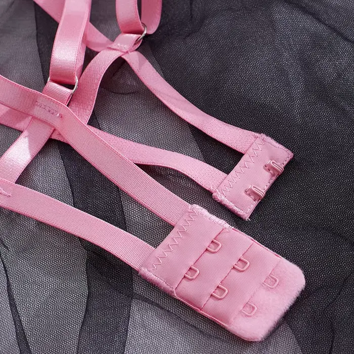 Ultra tenká vyšívaná priehľadná čipková podprsenka s dvojitým nastaviteľným popruhom pre ženy, univerzálny bez chrbta, priedušný polyester, pohodlie a jemná elegancia pre špeciálne príležitosti