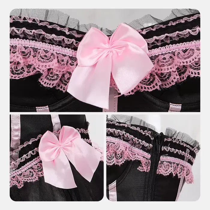 Ružový korzet pre ženy, viktoriánsky bustier, pruhovaný, sexy, superbust, pás, chudnutie, princezná, kostým Halloween