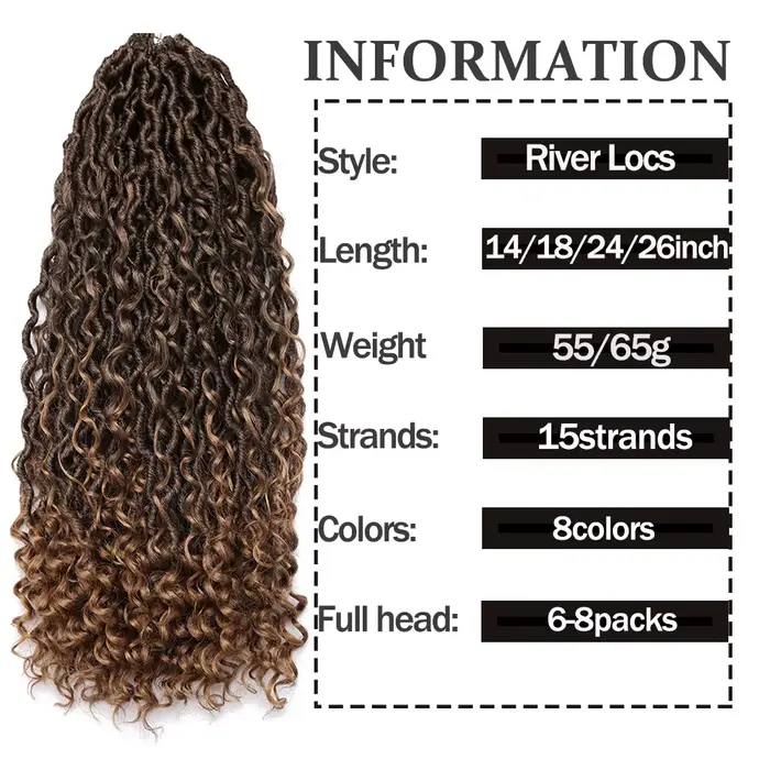 Fake Locs čierna s textúrou bohyne BoHo Chic ponúknuť pre ženy špeciálne príležitosti