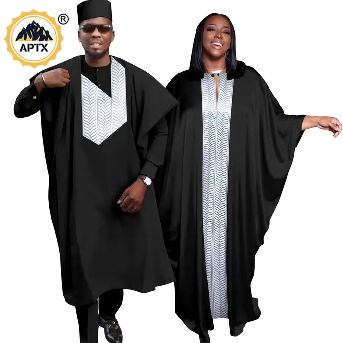 Africké abaya šaty pre ženy a mužov