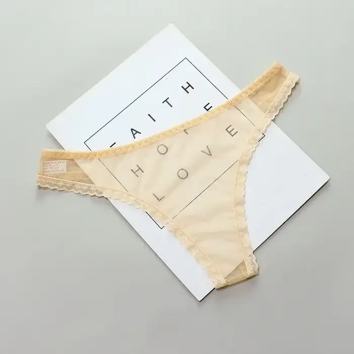 Sexy priehľadné tangá pre ženy z čipky