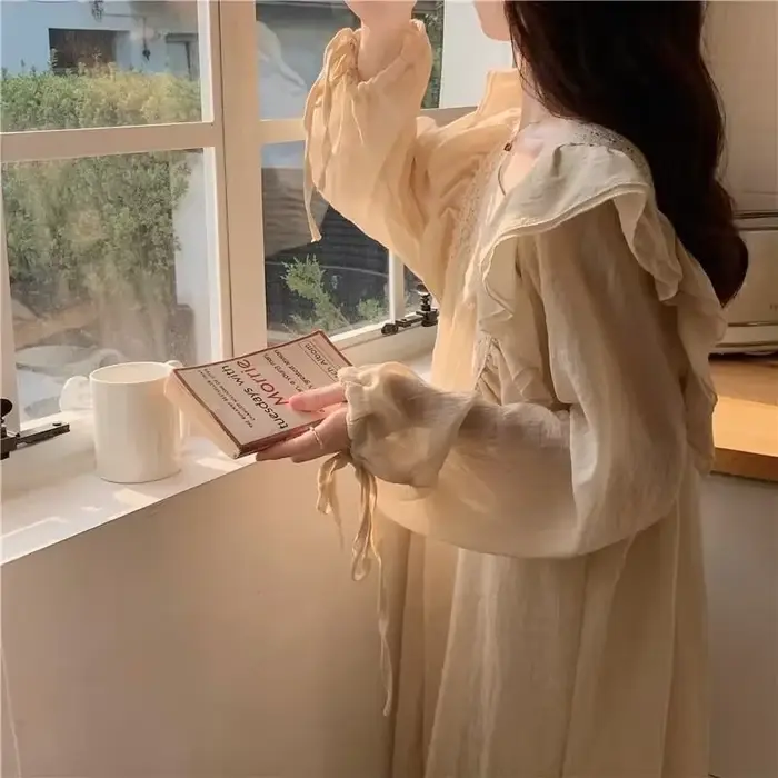 Dámska nočná sexy róba veľká veľkosť jednofarebná