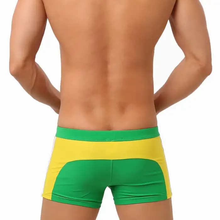 Sexy pánske plavky, rýchloschnúce plavky so zipsovým vreckom
