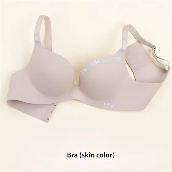 Femmes une pièce mode lettre soutien-gorge sans trace sans anneau en acier rassembler soutien-gorge 