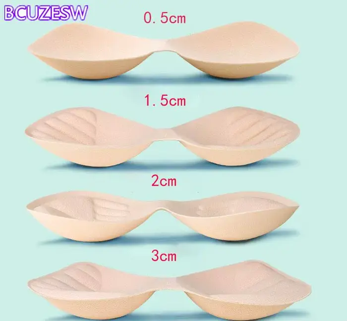 Polstrované podprsenky vložky pre ženy podprsenky podprsenky enhancer mäkké push-up bikini polstrovaná pena pokrytá polstrovanie ležérne plavky