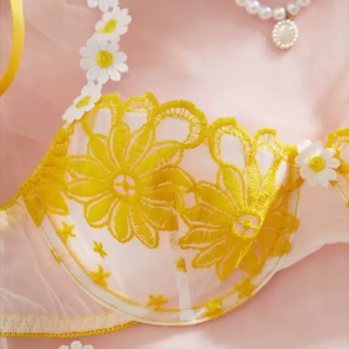 Rozprávkový kvetinový sexy set spodnej bielizne