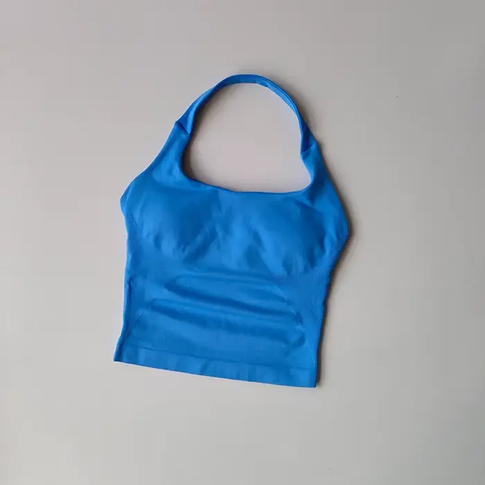 Dámska bezšvová športová podprsenka, Cross Back, Polyester, Rýchle sušenie, Fitness, Jóga, Beh, Štýlový športový tréning