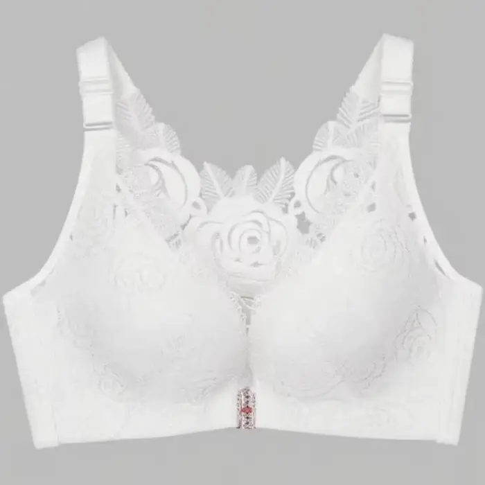 Soutien-gorge femme élégant push-up en dentelle et polyester pour toutes occasions grandes tailles confortель
