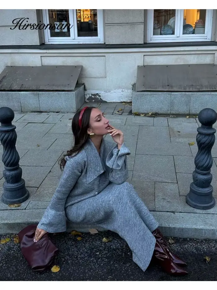 Hirsionsan Sexy jemný elegantný Vintage dámsky kostým 2-dielny