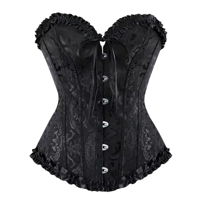 Corset rétro pour femmes, Bustier, surbuste, Sexy, à lacets, Lingerie florale, mode victorienne, faç