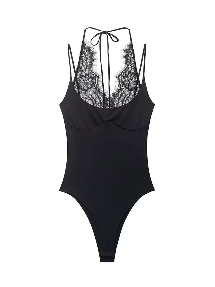Ženský oblek z polyesteru s čipkou vložky pre ženy ležérny štýl letné sexy elegantné špeciálne príležitosti