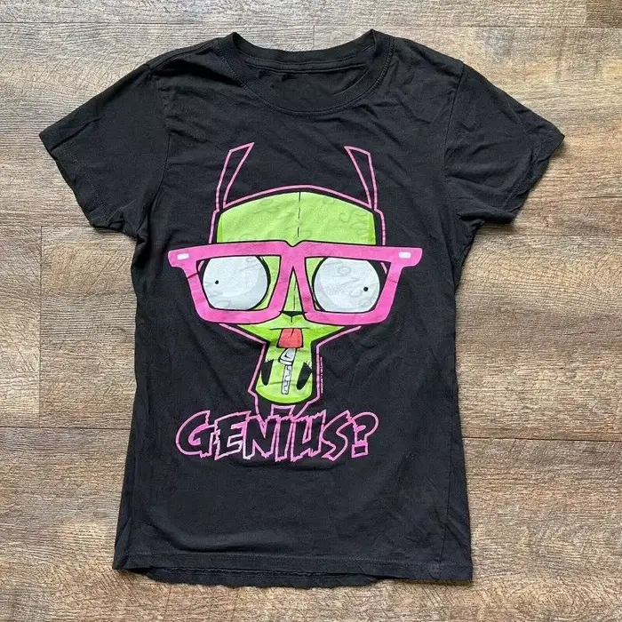 T-shirt imprimé gothique Harajuku Punk, style Y2k, manches courtes, coupe ajustée, crop top pour fem