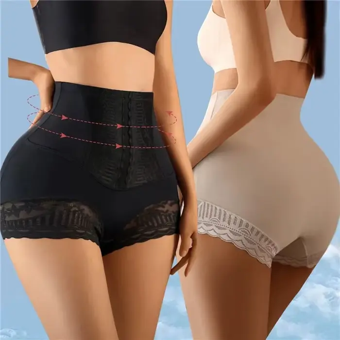 Bezšvové dámske nohavičky typu boyshort s vysokým pásom