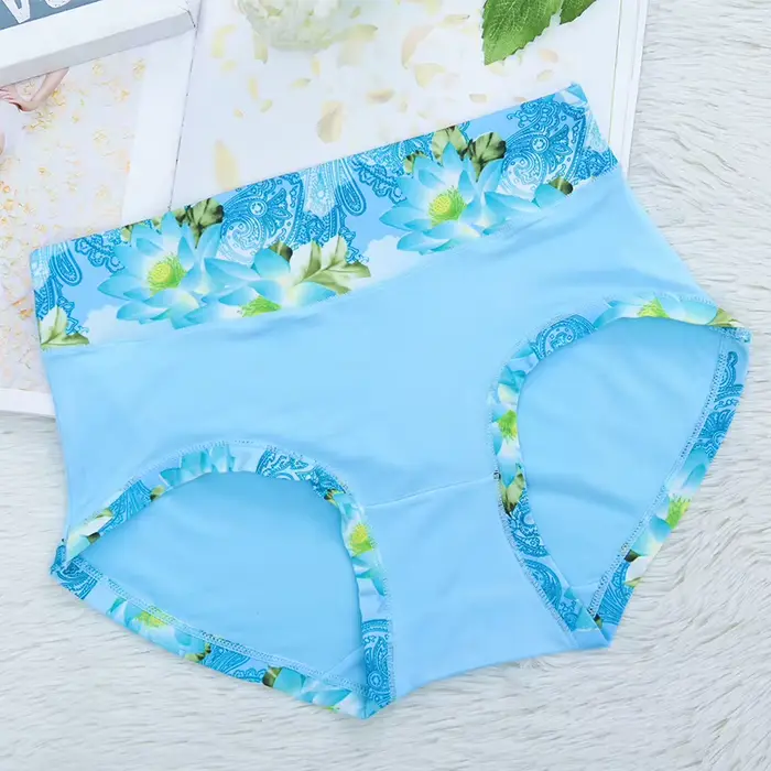 Sexy Polyester Tangas pre Plus veľkosť ženy s volániky a tlačené vzory spodné prádloHTML, SEO,,,