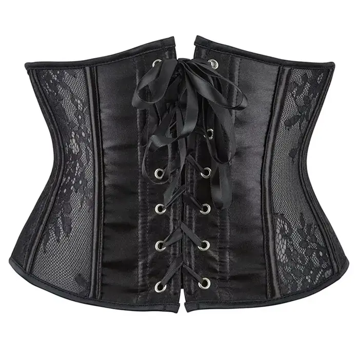 Dámske korzetové topy, gotické, vinobranie, žakárová čipka, podprsenka bustier, basque, telo sochára, pás, korzet