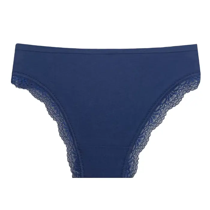 Slips en coton tricoté pour femmes ensemble de 5 pièces en dentelle solides en noir bleu ciel khaki rose rouge vert pour femmes occasions spéciales