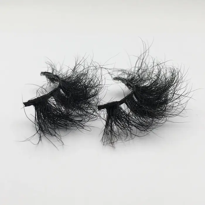 RED SIREN – faux cils en vison pelucheux, épais et longs, avec boîte, pour maquillage, 25mm, 10 à 50